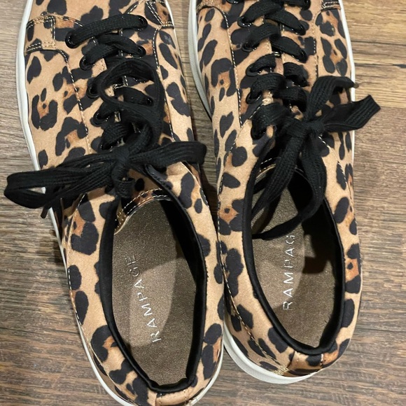 Rampage Animal‎ Print Sneakers Womens size 8 with Black Laces - Picture 6 of 8